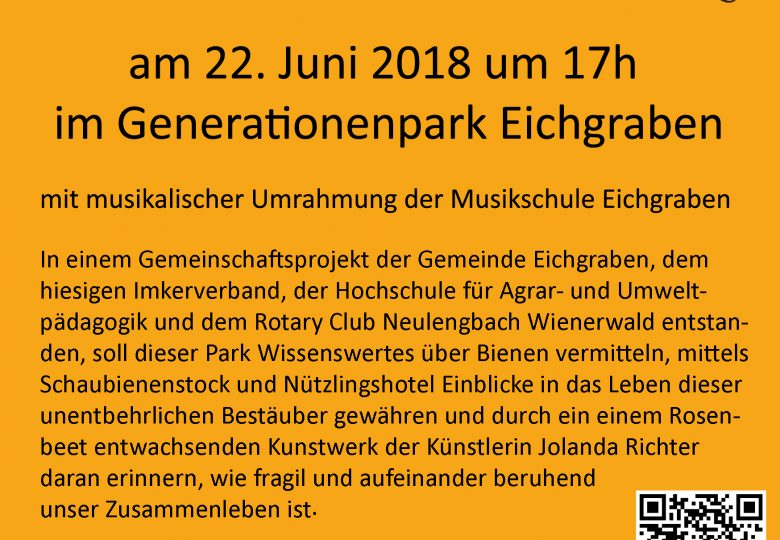 Einladung Zur Eroffnung Des Bienen Lehrparks Rotary Club Neulengbach Wienerwald